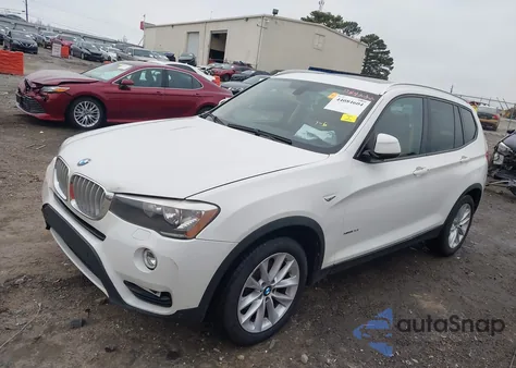 2016 BMW X3 xDrive28I z USA, uszkodzony, nr VIN 5UXWX9C52G0D84232